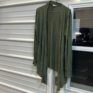 Women’s Zenana Outfitters live green cardigan size XL